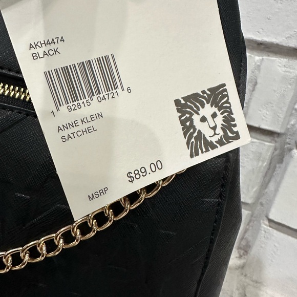 Anne Klein Black Satchel NWT - Picture 4 of 8